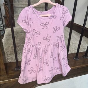 Cat & Jack Light Purple Bow Print Dress